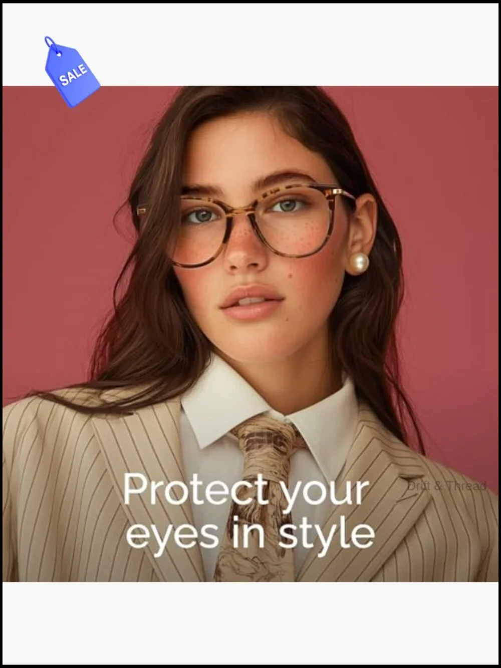 Round Blue Light Blocking Glasses UV400 TR90 Frame
